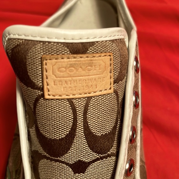 Coach Daisy Appliqué canvas sneakers - Picture 1 of 4